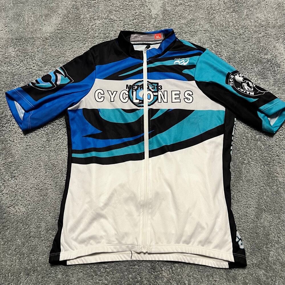 Podiumwear Cycle Jersey Shirt Womens XL Performance Cycling Pocket *